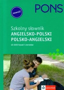 Obrazek Pons Szkolny słownik angielsko polski polsko angielski