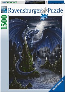 Obrazek Puzzle 2D 1500 Czarny smok 17105