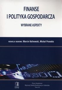 Obrazek Finanse i polityka gospodarcza Wybrane aspekty