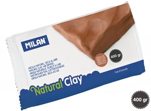 Bild von Glina naturalna do modelowania Milan samoutwardzalna lub do wypalania 400 g brązowa