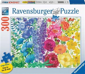 Bild von Puzzle 2D 300 duży format Kwietna tęcza 17129