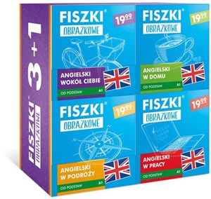 Obrazek Pakiet angielski od podstaw fiszki obrazkowe