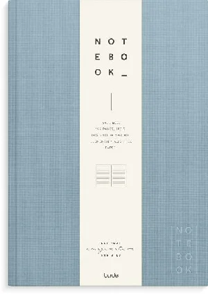 Obrazek BURDE NOTIZBUCH TEXTIL HELLBLAU LINIERT A4