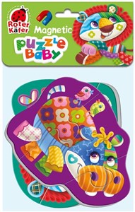 Bild von Puzzle piankowe magnetyczne Lew i hipopotam RK5020-04