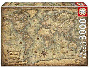 Bild von Puzzle 3000 Mapa świata