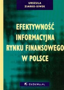 Bild von Efektywność informacyjna rynku finansowego w Polsce