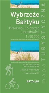 Obrazek Wybrzeże Bałtyku mapa 1:50 000 Mrzeżyno - Kołobrzeg - Jarosławiec