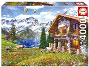 Pokaż szczegóły dla Puzzle 4000 Dom w Alpach 111669 Polska książka : Puzzle 400...