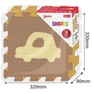 Obrazek Mata piankowa beżowa 9 elementów