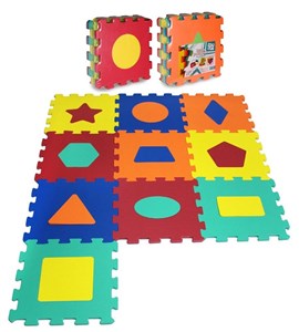 Bild von Puzzle piankowe 10 elementów Kształty
