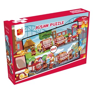 Obrazek Puzzle 4w1 Straż Pożarna