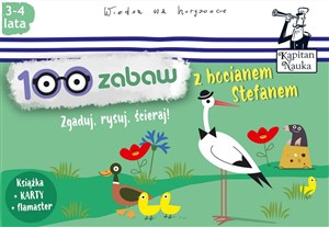 Bild von 100 zabaw z bocianem Stefanem Kapitan Nauka 3-4 lata Zgaduj, rysuj, ścieraj!