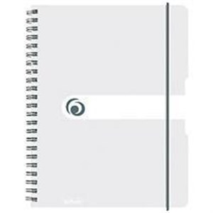 Obrazek Brulion na spirali A5/80K kratka transparent(2szt)