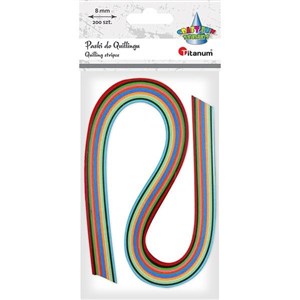 Bild von Paski do quillingu 8mm mix 200szt