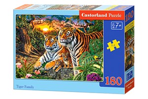 Obrazek Puzzle 180 Tiger Family