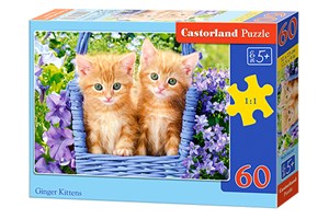 Bild von Puzzle 60 Ginger Kittens