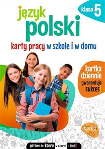 Obrazek Język polski. Karty pracy w szkole i w domu Klasa 5