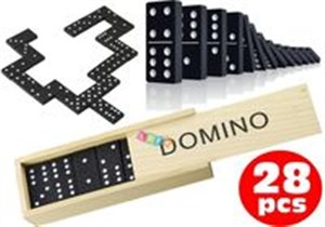Obrazek Domino w drewnianym pudełku 28 części