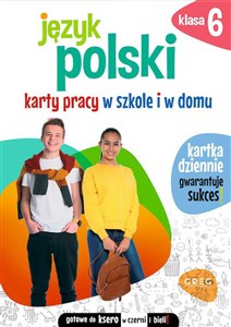 Bild von Język polski Karty pracy w szkole i w domu Klasa 6