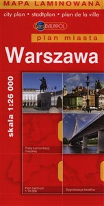 Obrazek Warszawa Plan miasta 1:26000 laminowany