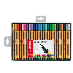 Obrazek Cienkopis Point 88 etui 25 sztuk