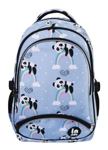 Obrazek Plecak trzykomorowy niebieski Panda
