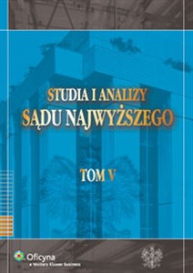 Bild von Studia i analizy Sądu Najwyższego Tom 5