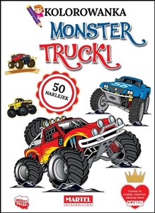 Obrazek Monster Trucki. Kolorowanki z naklejkami