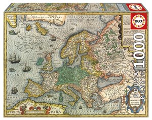 Bild von Puzzle 1000 Stara mapa Europy