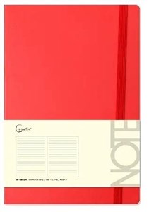 Obrazek Notatnik A5 96 stron na gumkę czerwony