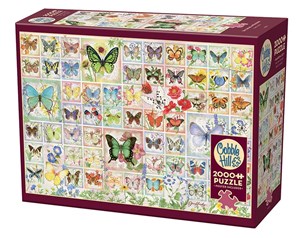 Bild von Puzzle 2000 Motyle i kwiaty