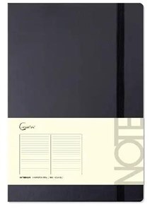 Obrazek Notatnik A5 96 stron na gumkę czarny