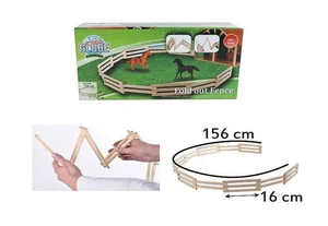 Obrazek Płot zagroda drewno 156cm 1:24