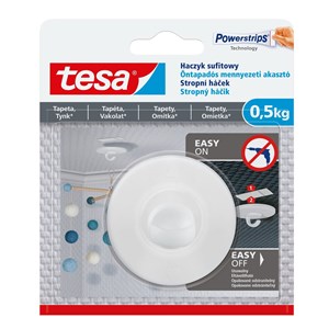 Bild von TESA Powerstrips haczyk samoprzylepny sufitowy do tynku i tapet 0,5KG