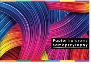 Obrazek Papier kolorowy samoprzylepny B58 kartek 10 sztuk mix