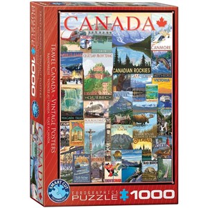 Bild von Puzzle 1000 Stare plakaty, Kanada