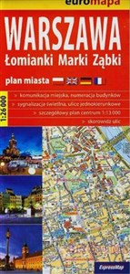 Obrazek Warszawa plan miasta Łomianki,Marki, Ząbki