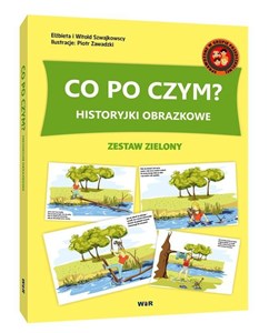 Obrazek Historyjki obrazkowe. Co po czym?  Zestaw zielony