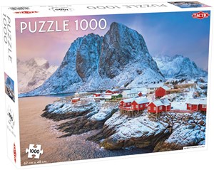 Obrazek Puzzle Hamnoy Fishing Village 1000