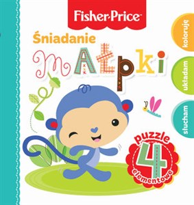 Obrazek Fisher Price Puzzle Śniadanie małpki