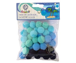 Bild von Pompony dekoracyjne Błękitna laguna 20 mm