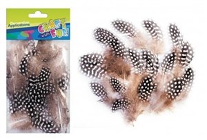 Obrazek Ozdoba dekoracyjna piórka kropki