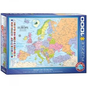 Bild von Puzzle 1000 Mapa Europy