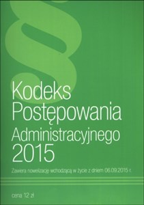 Bild von Kodeks Postępowania Administracyjnego 2015
