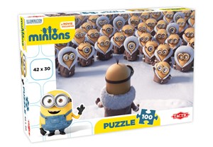 Bild von Minionki Puzzle 100 elementów audience czerwona