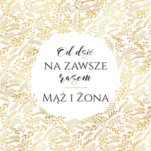 Bild von Karnet KWD z bilecikiem HS tł ślub złoty