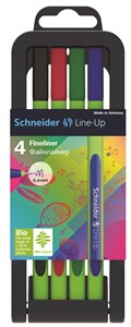 Bild von Zestaw cienkopisów Schneider Line-Up, 0,4mm, stojak, 4 szt., miks kolorów