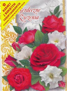 Bild von Karnet składany 3D - Bukiet Róż