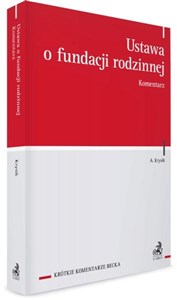 Obrazek Ustawa o fundacji rodzinnej. Komentarz