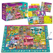 Zeige Details für Puzzle 54 z grą edukacyjną i lupą Detective candy fair RK1080-06 Książka : Puzzle 54 ...